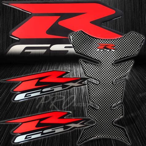 Chrome Carbon Look Fuel Tank Padredandsilver 3d Suzuki Gsxr Logo Emblem