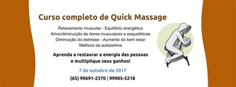 Curso de Quick Massage em Cuiabá Sympla