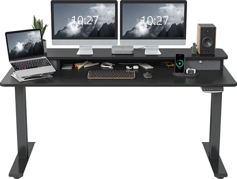 Fezibo X Inch Height Adjustable Electric Standing Desk With