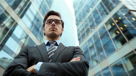 Premium Photo Businessman Leads Determination Shines In Workplace