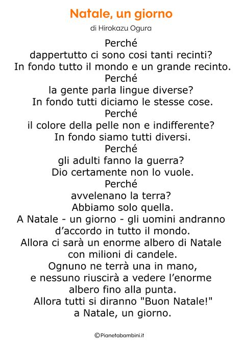 92 Poesie Di Natale Per Bambini PianetaBambini It