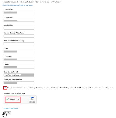 Mylife How To Opt Out Of Mylife Step By Step Instructions Optery