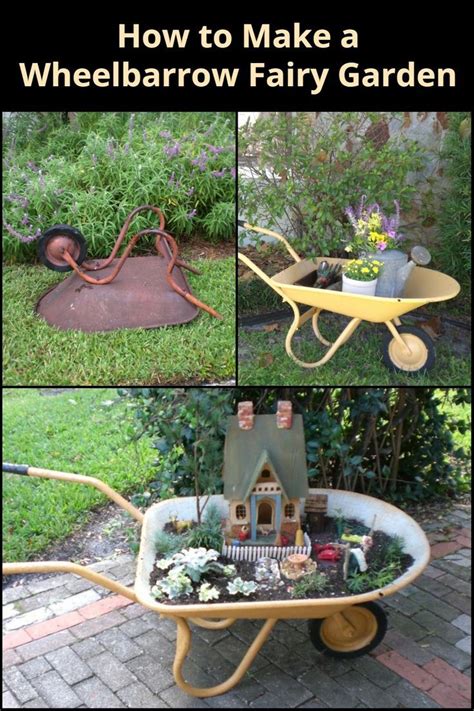 Magical Wheelbarrow Fairy Garden 5 Practical Steps Fairy Garden Fairy Garden Tools Fairy