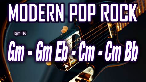 Modern Pop Rock Backing Track In Gm Youtube