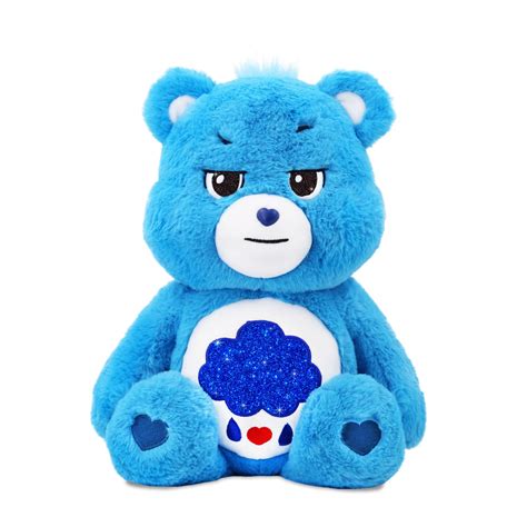 Care Bears 18 Plush Grumpy Bear With Glitter Belly Badge Soft