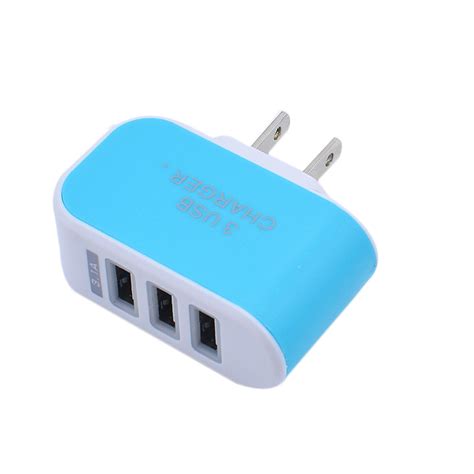 Travel 3 1a Fast Charge 3 Usb Ports Plug In Wall Charger Adapter