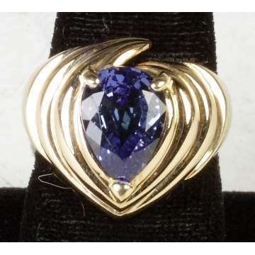 14K Gold & Tanzanite Ring | Cottone Auctions