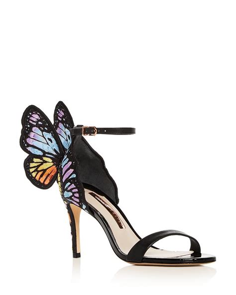 Sophia Webster Womens Chiara 85 Embroidered Butterfly High Heel