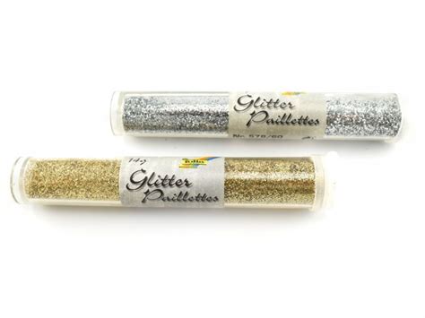 Folia Glitter Set Silber Gold 10 Tuben Spielheld