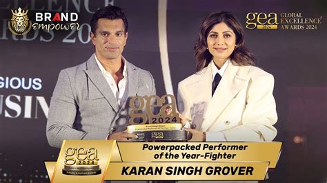 Karan Singh Grover Wins Gea Global Excellence Awards By