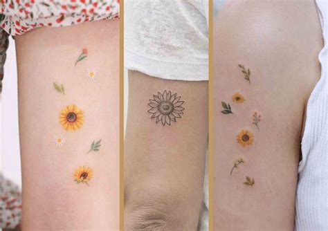 Update 85 Minimal Sunflower Tattoo Latest In Cdgdbentre