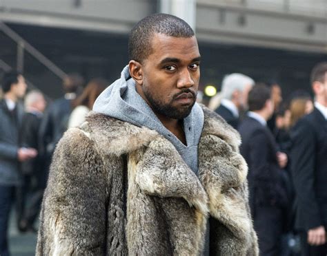 Download Kanye West Big Grey Fur Wallpaper