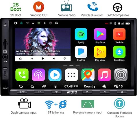 Atoto A Doble Din Android Navegaci N Del Coche Est Reo Con Doble
