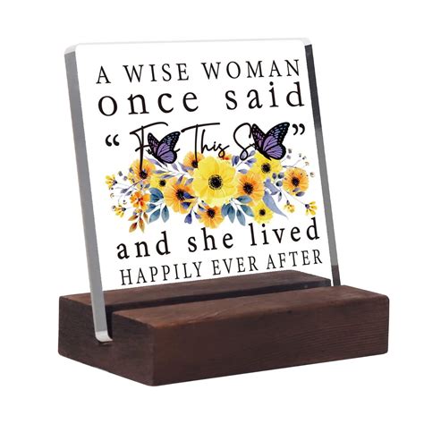 Warkul Desk Decorative Sign Home Office Decor Acrylic Inspirational