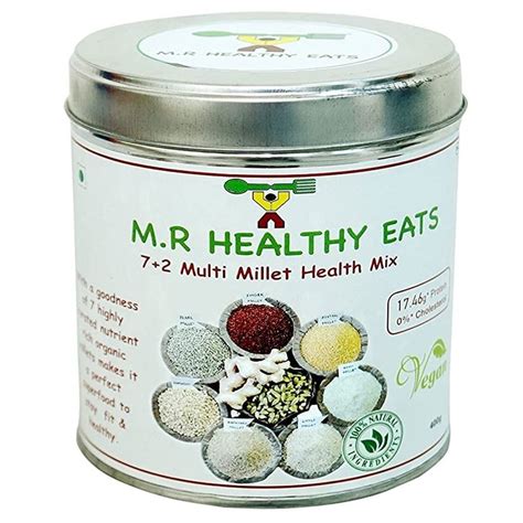 M R Healthy Eats Plus Multi Millet Health Mix Packaging Type Tin