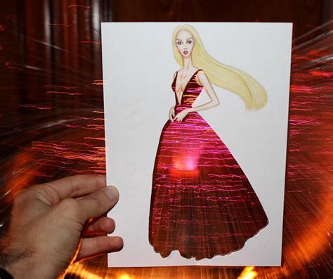 Armenian Illustrator Completes His Cut Out Dresses With Everyday