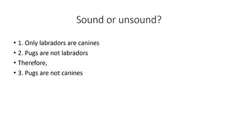 Sound And Unsound Arguments Youtube