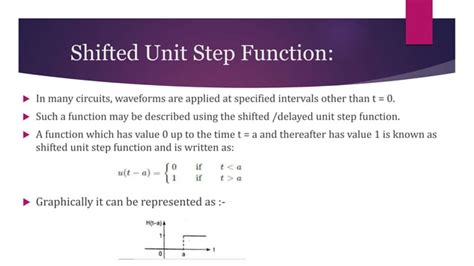 Laplace Transform Of Heavisides Unit Step Functionpptx