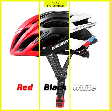 Bikeboy Bicycle Cycling Helmet Adult Topi Keledar Basikal Road Bike MTB Size 52-62cm Lelaki ...