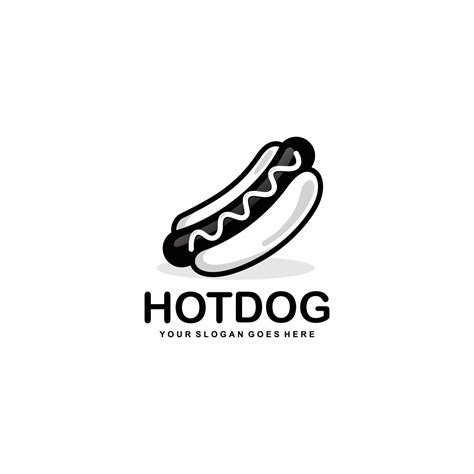 Hot dog logo design vector 12054906 Vector Art at Vecteezy