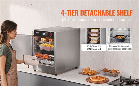 VEVOR Hot Box Food Warmer Tier Concession Warming Cabinet With Water Tray VEVOR AU