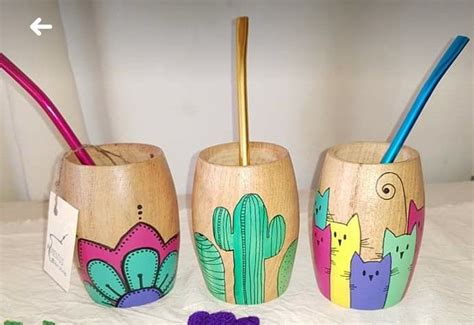 Pin En Mates De Madera Decorados Maceteros Pintados A Mano