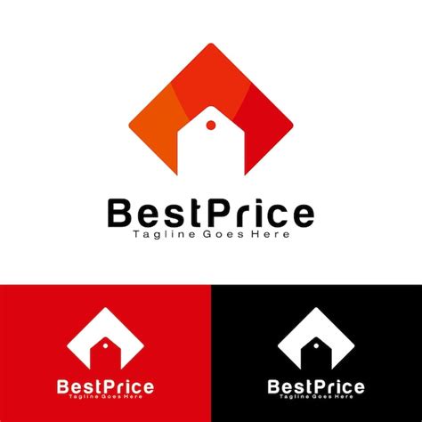 Premium Vector | Best price logo design template