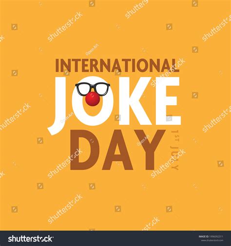 International Joke Day Vector Elements 1st July Royalty Free Stock