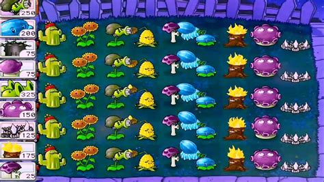 Plants Vs Zombies Survival Night I Plants Vs All Zombies Gameplay