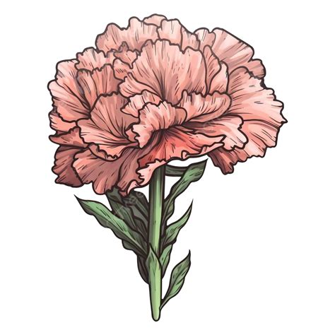 Carnation Pink Bright Pattern Carnation Pattern Mothers Day Png