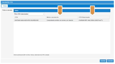 Cancelación del CFDI Facture App