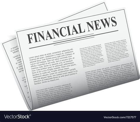 Newspaper Isolated On White Background Royalty Free Vector