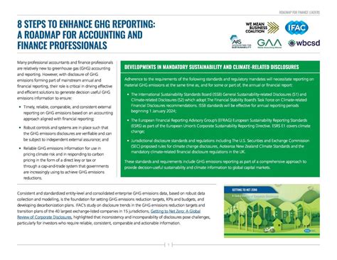 8 Steps To Enhance Ghg Reporting A Roadmap For Accounting And Finance