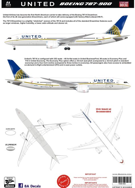 Adecs Decals Catalogue United Airlines