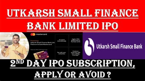 Utkarsh IPO Review Utkarsh Small Finance Bank IPO GMP Utkarsh Bank