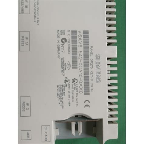 Siemens 6AV6542 0CA10 0AX0 OP270 6 STN Operator Panel 5 7 STN Color