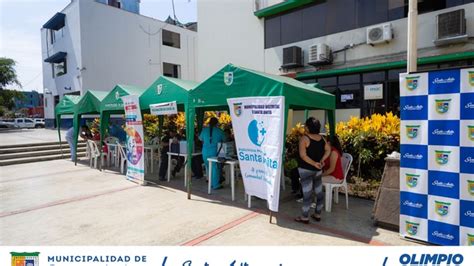 Campaña de salud gratuito en la explanada municipal de Santa Anita