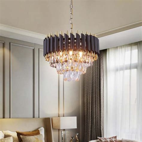 Modern Lampu Hiasan Lampu Siling Led Kristal Chandelier Luxury And Modern