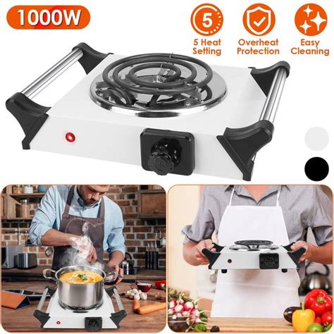 Dropship W Electric Single Burner Portable Coil Heating Hot Plate Stove Countertop RV