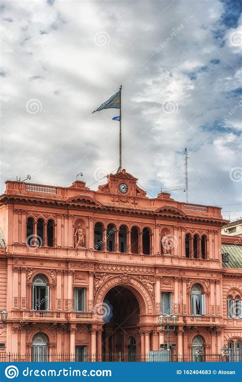 Casa Rosada On Plaza De Mayo In Buenos Aires Stock Image Image Of