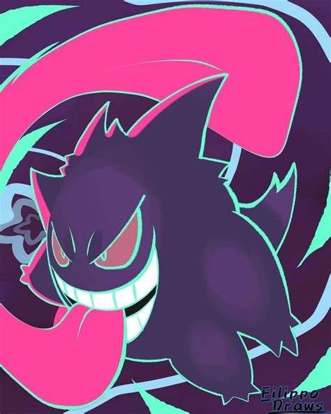 Pin By Gabriel Andriani On G Di Un Geng Gengar Pokemon Pokemon Art Ghost Pokemon