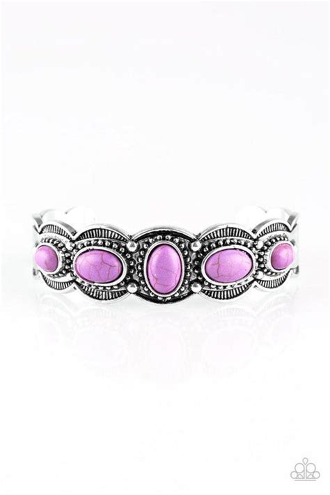 Paparazzi Bracelet ~ Desert Farer Purple Paparazzi Jewelry Online Store