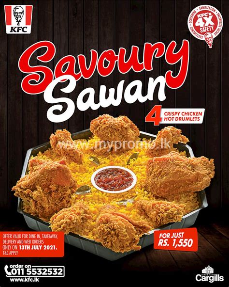 Enjoy A Savoury Sawan For Just Rs 1550 Today At Kfc Sri Lanka