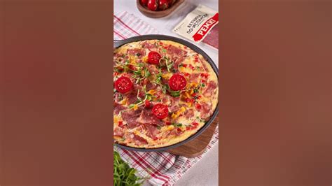 Вкусный омлет с ветчиной по-испански ремит и свежими овощами #ремит # ...