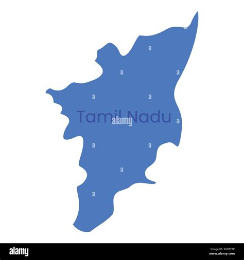 Tamil Nadu State Map Vector Icon. India Tamil Nadu Province State icon ...