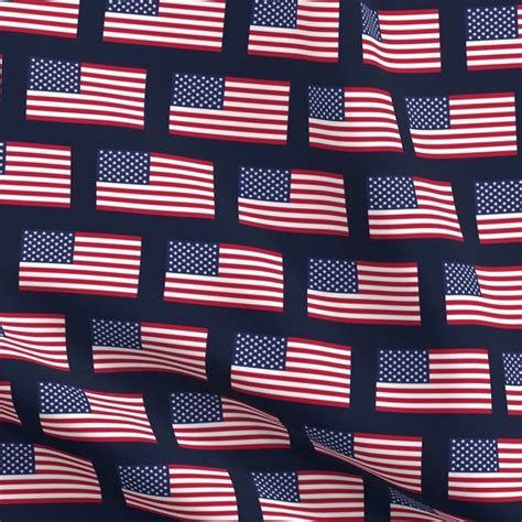 American Flag horizontal small Lightweight Fabric – Dana Du Design