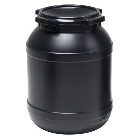 6 9 Gallon Wide Mouth Stackable HDPE Drum W Lid U S Plastic Corp