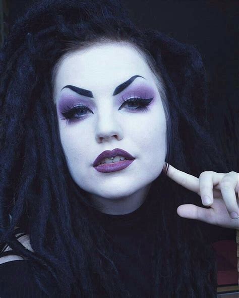 Purple Gothic Makeup Gothic Makeup Dark Makeup Glam Makeup Makeup Inspo Fashion Makeup