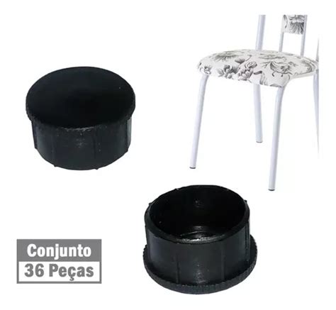 Ponteira Para Proteção De Pé Cadeira Tubular Mesa De Jantar