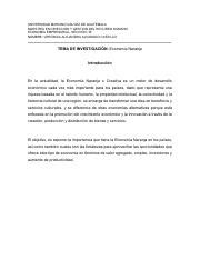 Economia Naranja Investigacion Individual No 3 Pdf UNIVERSIDAD